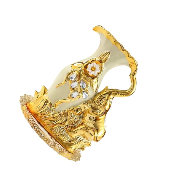 Ceramic Decorative Vases With Elephant Sculpture Flowers Arrangement Pots For Floral Display Or Artistics Home Decors