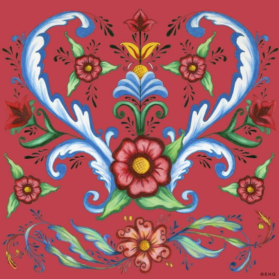 Ceramic Deluxe Plaque Flowers