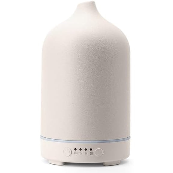 Ceramic Diffuser 250ML Essential Oil Diffusers Aromatherapy Essential Oil Diffuser for Room Air Diffuser for Home Bedroom Stone Diffuser (White Big Size 250ml)