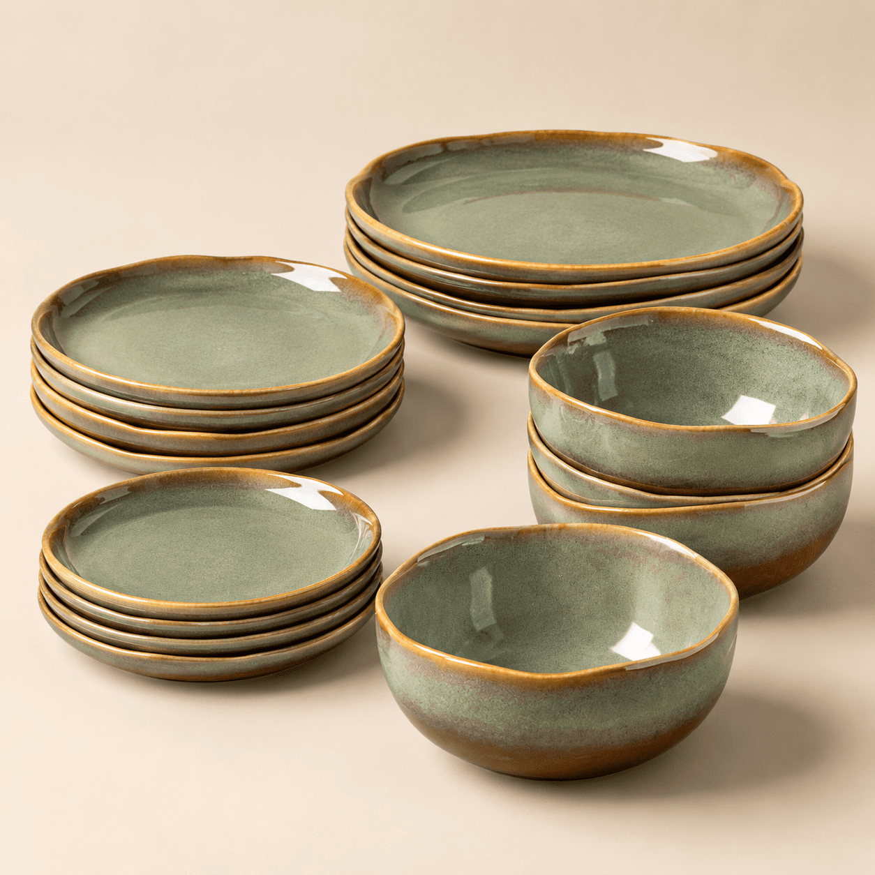 Ceramic Dinnerware Set For 4 12-piece Plates And - Walmart.com