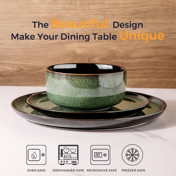 Ceramic Dinnerware Set for 4