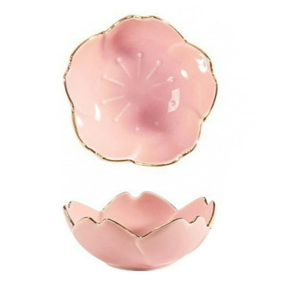 Ceramic Dish Ceramic Dipping Sauce Dishes Sushi Dishes Flower Dipping Bowl Mini Dip Bowls Soy Dish