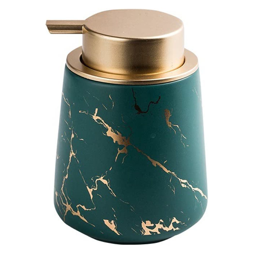 Ceramic Dish Soap Dispenser with Marble Design,Liquid Hand Soap