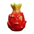 thumbnail image 1 of Ceramic Dragon Fruit Vase,Novelty Red Fruit Shaped Flower Vase,Decorative Desktop Centerpiece for Home Kitchen Living Room Office Table, 1 of 6