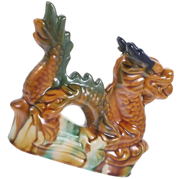 HEMOTON Dragon Statue Toy for Decoration Made of Ceramic with Multi Colors and Exquisite Craftsmanship