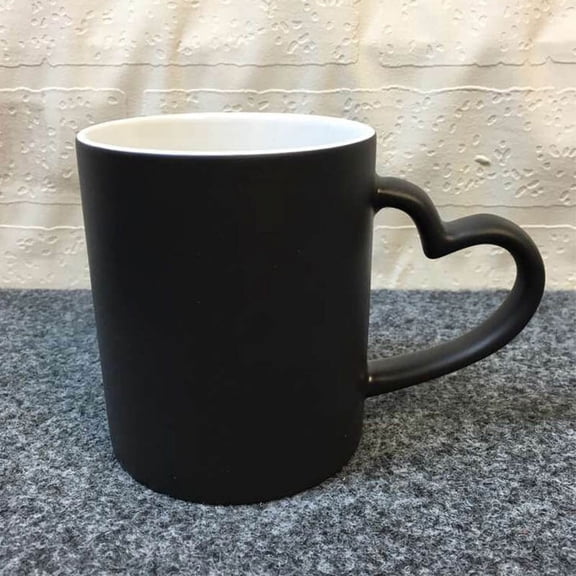 MLINS Black Ceramic Sublimation Cup for Home Use Perfect for Transfer Printing and Gifts 11 oz