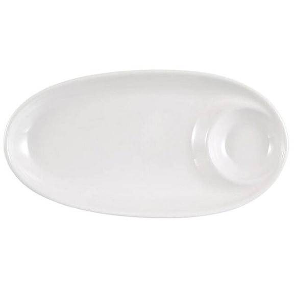 Ceramic Dumpling Plate Porcelain Fruit Plates Round Tray Flatware Home Breakfast Household White