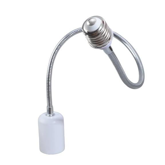 Ceramic E27 Bulb Socket Extender With Full Rotation Metal Base Heat Tolerance