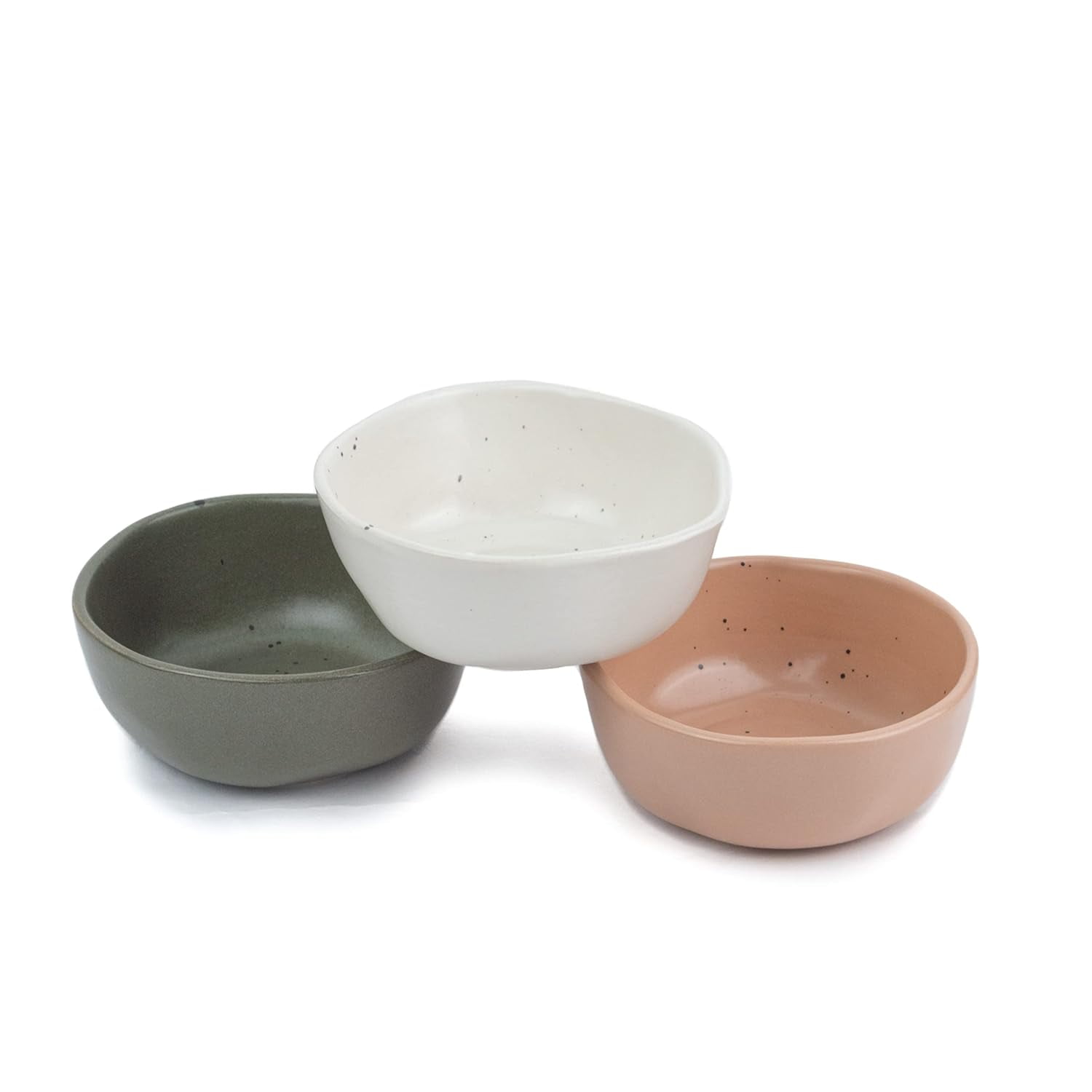 Ceramic Earth Bowl Set Of Pieces For Snacks 350ml Each, Each