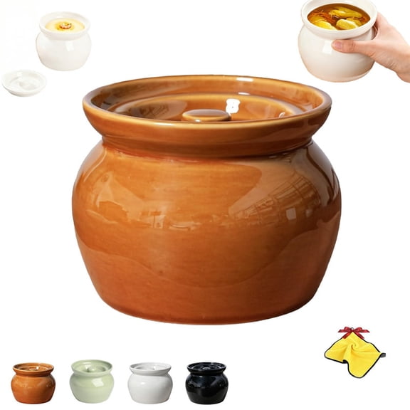 Ceramic Egg Coddlers with Lids – 400ml Vintage Porcelain Egg Cooker, Soft Boiled Eggs Steamer Dish for Breakfast, Chawanmushi, Dessert, Pudding