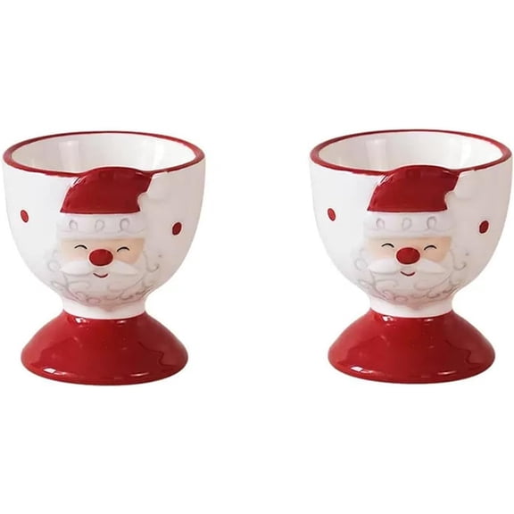 Ceramic Egg Cup Set, For Storing And Consuming Eggs, Home Breakfast Decoration, Holiday Decorative Cups