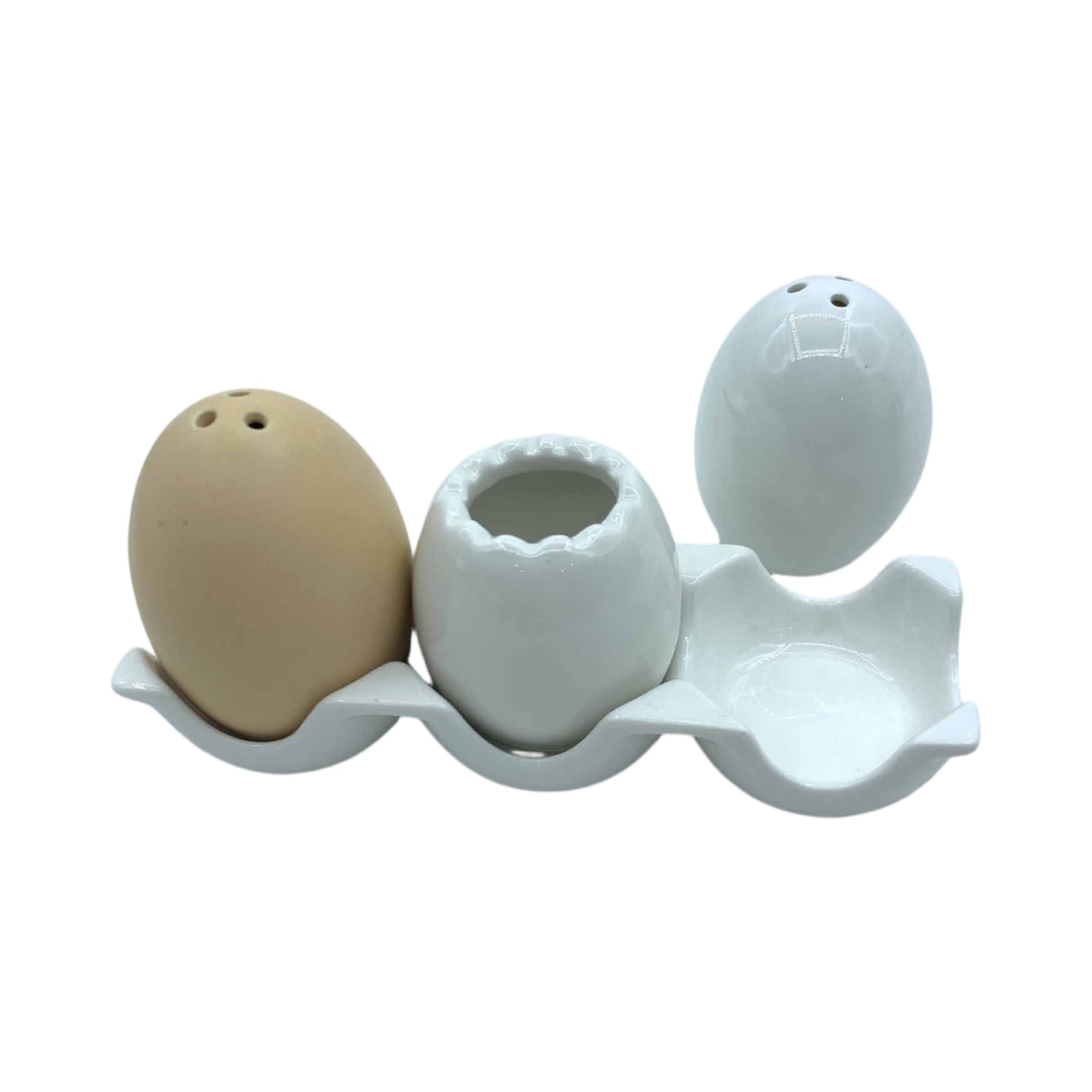 Ceramic Egg Shaped Kitchen Seasoning Bottle - Creative Egg Design, Ceramic Material, with Small Holes for Seasoning, Suitable for Salt/Pepper, Compact & Functional - Home Kitchen, Dining Table, Cooki