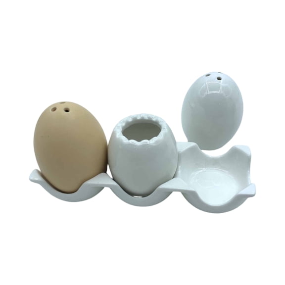 Ceramic Egg Shaped Kitchen Seasoning Bottle - Creative Egg Design, Ceramic Material, with Small Holes for Seasoning, Suitable for Salt/Pepper, Compact & Functional - Home Kitchen, Dining Table, Cooki