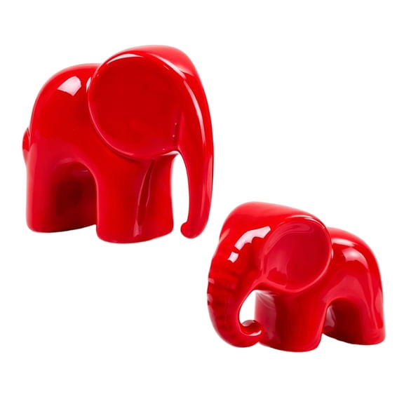 Ceramic Elephant Figurines Elephant Statues Sculptures Collectibles Table Ornament for Home Offices Decorations