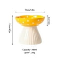 thumbnail image 1 of Ceramic Elevated Cat Bowl 5.9 Inch Wide, Whisker Friendly Raised Cat Food Bowl for Food and Water, Tilted Cat Dish for Flat Faced Cat Kitten, Cat Feeding Bowl, Shallow Cat Bowls/Dishes, 1 of 4