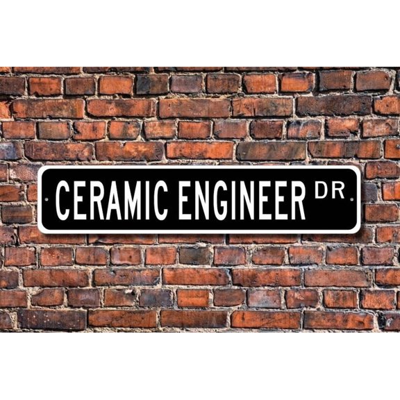 Ceramic Engineer Ceramic Engineer Gift Ceramic Engineer sign Ceramic Engineer decor Artist Metal Aluminum Sign - Size: 16 x 4 Inches