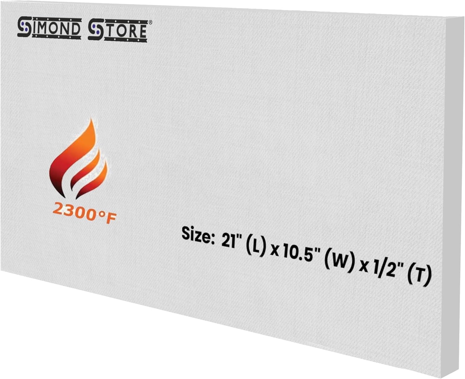 Ceramic Fiber Baffle Board - Replacement for Englander Stoves 13 Series - AC-13CFB - 2300F Rated - 21" x 10.5" x 1/2"
