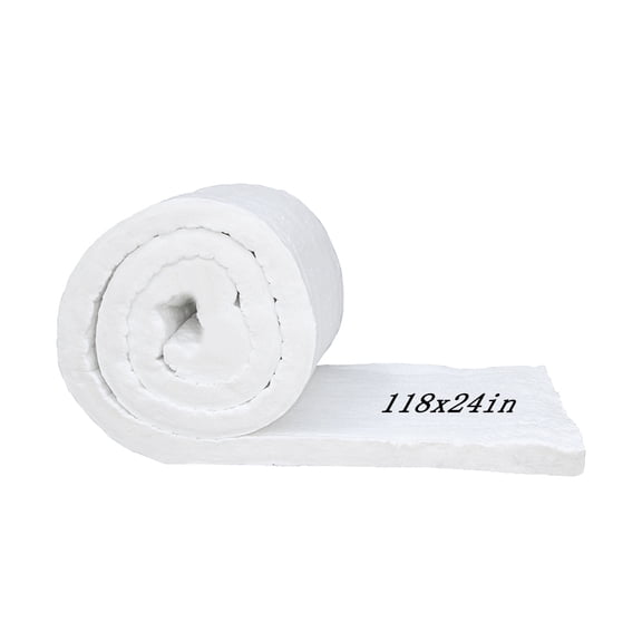 Ceramic Fiber Blanket 118" 24" High Temp Fire Resistant Insulation