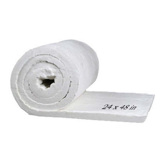 Ceramic Fiber Blanket 48" 24" High Temp Fire Resistant Insulation