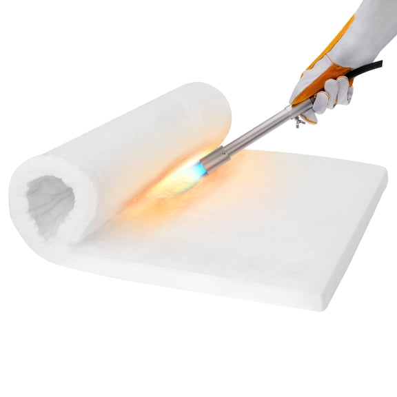 Ceramic Fiber Blanket Insulation 2600F, 1"x 15.7"x 24" Baffle Fire Blanket for Stoves, Furnace, Kilns, Fire Bricks, Boilers, Kilns, Blacksmithing