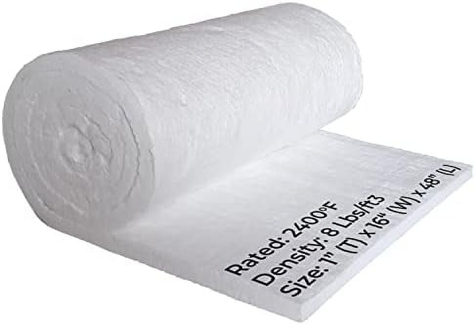 Ceramic Fiber Insulation 1” (Thick) X 16” X 48” 8 Density 2400F