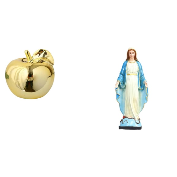 Ceramic Figurine Fruit Sculpture Decorative Statue High Quality Resin Large Size for Office Church Tabletop