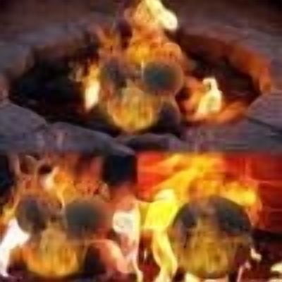 Ceramic Fire Balls 1 Pack 3 Inch Black Heat Resistant Stones for Fire Pit, Fireplace Indoor Outdoor, Reusable Fire Pit Accessories