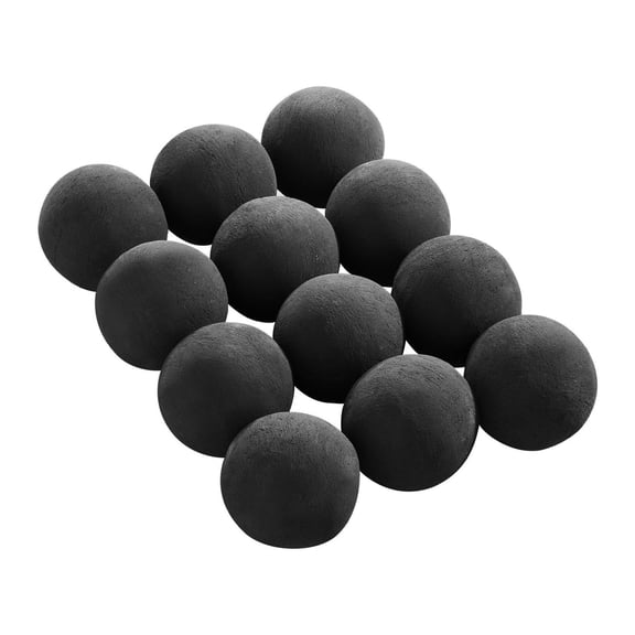 Ceramic Fire Balls 4 Inch, 12 Pcs Round Fire Stones for Fire Pit
