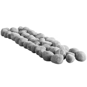 Ceramic Fire Pebble Stones 48 Pcs 1-2 Inch Lava Rocks Reusable Indoor Outdoor Fire Pit Decorative Rocks for Propane Gas Fireplace Stove Courtyard Camping