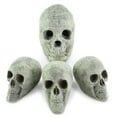 thumbnail image 1 of Ceramic Fireproof Skulls Bundle, 1 Full Size and 6 Mini Skulls, Gray, 1 of 2