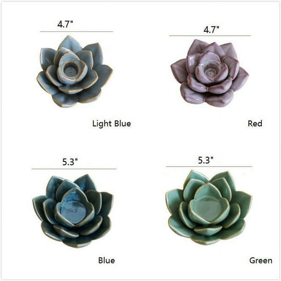 Ceramic Floral Candle Holder