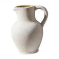 thumbnail image 1 of Ceramic Flower Vase Decorative Vase Farmhouse Floral Arrangement Textured Ceramic for Dining Room Study Birthday, 1 of 8