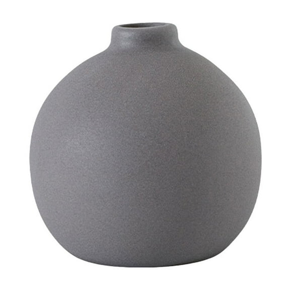 Ceramic Flower Vase for Home Decor, Elegant Matte Finish Tabletop Vase, Perfect for Fresh & Artificial Flowers, Wedding Centerpiece, Housewarming Gift, Sturdy & Stylish Decorative Vase (10x17.5cm)