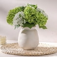 thumbnail image 1 of Ceramic Flower Vase, Large Decorative White Vase, Farmhouse Terracotta Vases for Home Decor, Rustic Vintage Vases for Living Room, Kitchen, Bedroom, Office, Coffee Table, 18CM, 1 of 9