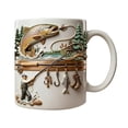 thumbnail image 1 of Ceramic Fly Fishing Mug,Funny Fisherman Drinkware, Coffee Mug For Cold Weather Outdoor Use, Spill Resistant Feature, Camp Drinkware Feature, for Anglers, Christmas, Birthday, Fathers Day, Camping, 1 of 7