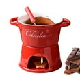 thumbnail image 1 of Ceramic Fondue Mug, Chocolate Melting Cup with Fork Set, Mini Tealight Fondue Pot for Cheese & Candy, Portable Butter Warmer Pot, Perfect for Camping & Dessert Nights, 1 of 5