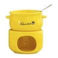 thumbnail image 1 of Ceramic Fondue Mug with Fork - Personal Chocolate & Cheese Melting Cup, Candle-Heated Heat-Resistant Kitchenware, Portable Easy-to-Use Creative Dessert Tool for Gatherings & Daily Use, 1 of 3