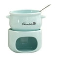 thumbnail image 1 of Ceramic Fondue Mugs Set with Forks, Personal Melting Pot, Portable Cheese and Chocolate Fondue Set, Small Fondue Pot, Creative Dessert and Appetizer Cups for Party, Dining, Home Use, 4.33X4.25inch, 1 of 2