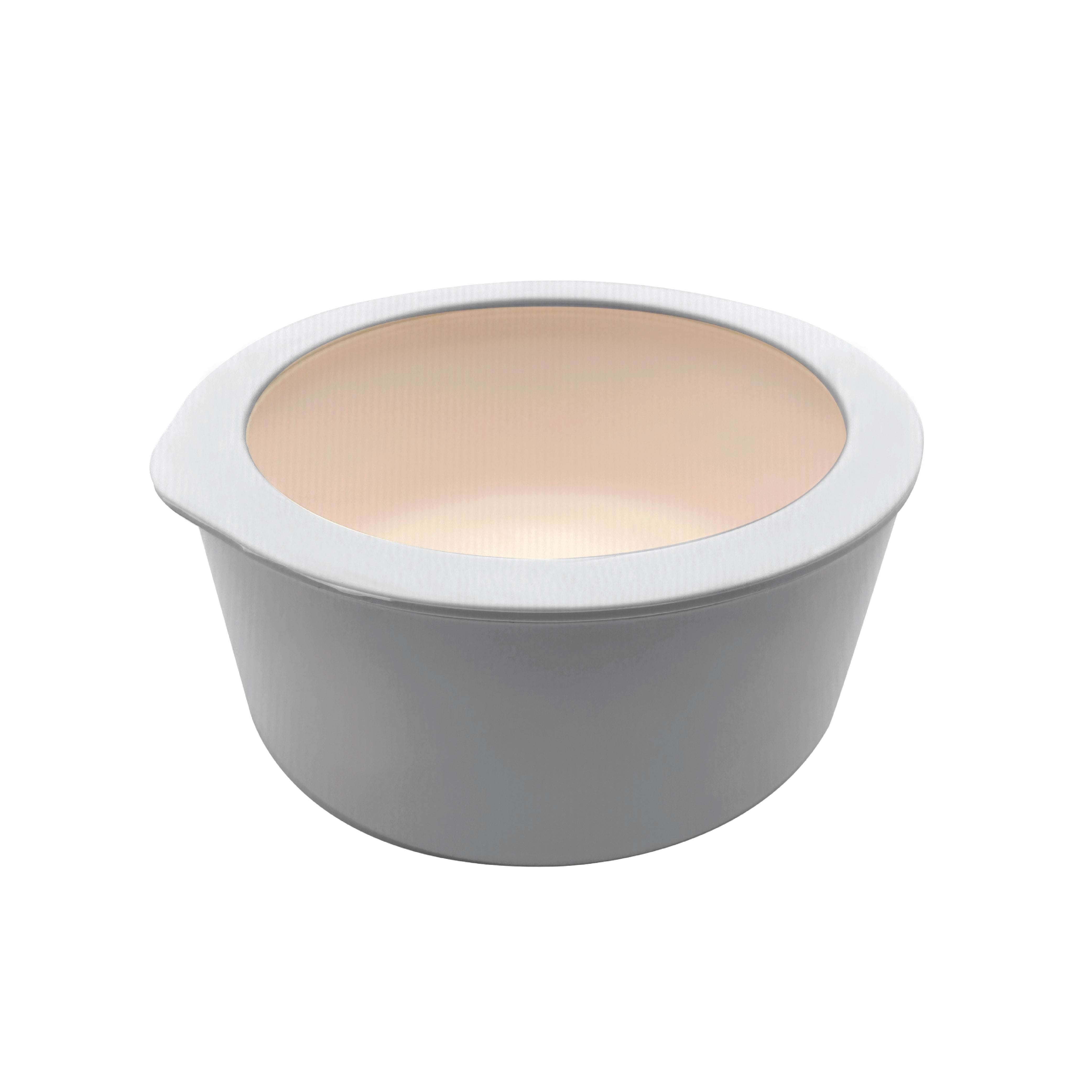 JUST COOK Round Ceramic-Coated Glass Food Storage Container with Lid ...