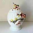 thumbnail image 1 of Ceramic Food Storage Containers with Lids, 3D Hand-painted Magnolia Flower and Bird for Home Kitchen Countertop Decorative Collection Jars, 1 of 5