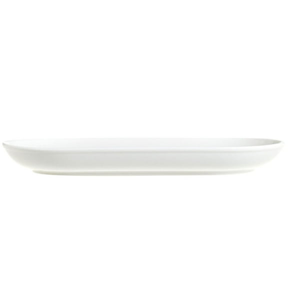 Ceramic Food Tray Plate Steak Serving Platter Steamed Fish Snack Ceramics White