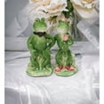 thumbnail image 1 of Ceramic Frog Couple Salt and Pepper Shakers 4.25 Inch Kitchen, 1 of 3
