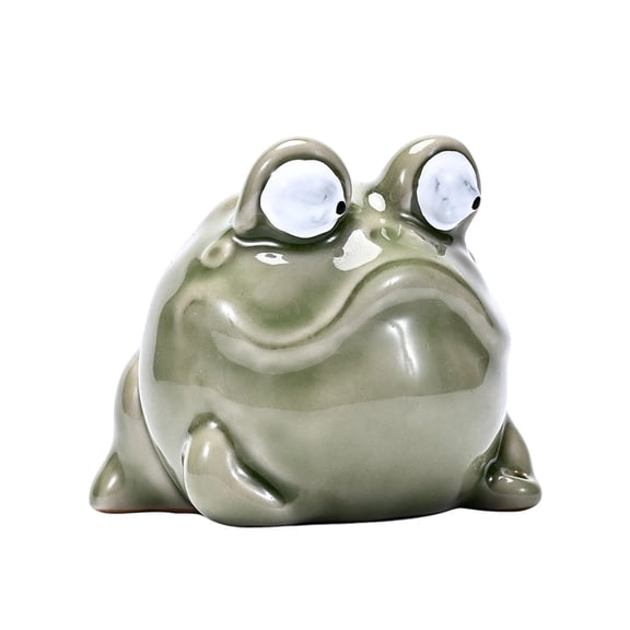 Ceramic Frog Incense Holder Stick Incense Burner Animal Incense Base Home Yoga Meditation Desktop Decor Ornament