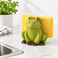 Ceramic Frog Sponge Holder Kitchen Sink Counter Scrub Pad Organizer ...
