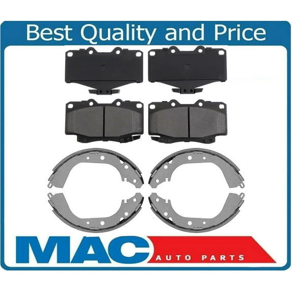 Ceramic Front Pads & Rear Brake Shoes for Toyota 4Runner 1992-2000
