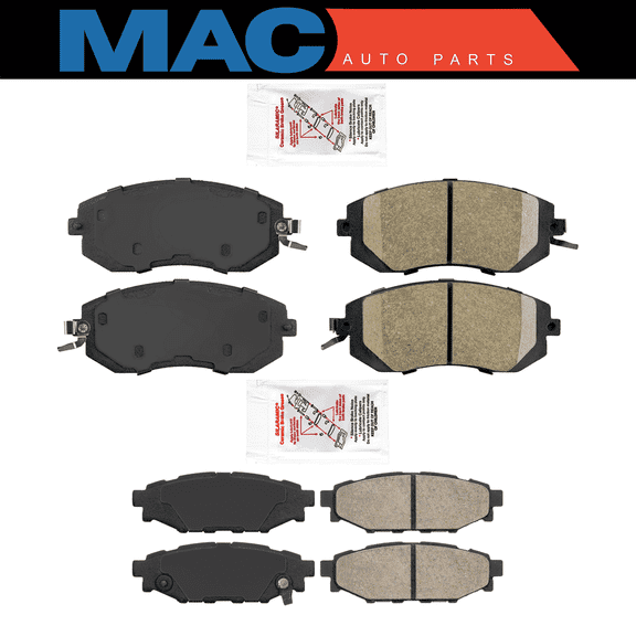 Ceramic Front + Rear Brake Pads FOR 11-18 BRZ CROSSTREK FORESTER IMPREZA LEGACY
