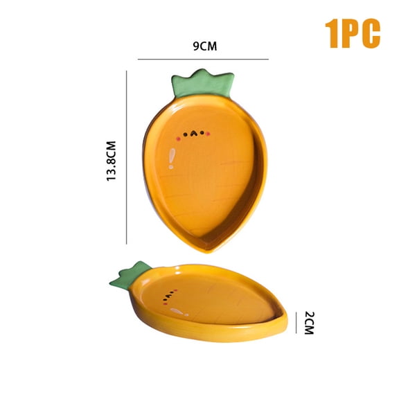 Ceramic Fruit Shape Tray Novelty Strawberry Banana Shape Salad Bowl