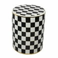thumbnail image 1 of Ceramic Garden Stool, Black And White, 1 of 1