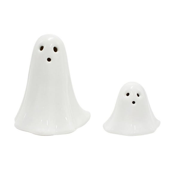 Ceramic Ghost Decor, Light Up Ghosts For Indoor Halloween rations Deco