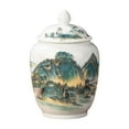 thumbnail image 1 of Ceramic Ginger Jar Asian Ginger Jar Vintage Style Decorative Chinese Vase Porcelain Jars for Living Room Office Table Decoration Weddings Landscape, 1 of 9